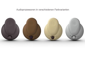 Audioprozessoren in verschiedenen Farben